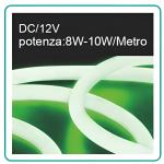 Εύκαμπτη Νέον Ταινία LED 5m Πράσινη12V IP65 Arrango AR603827 - Image 3