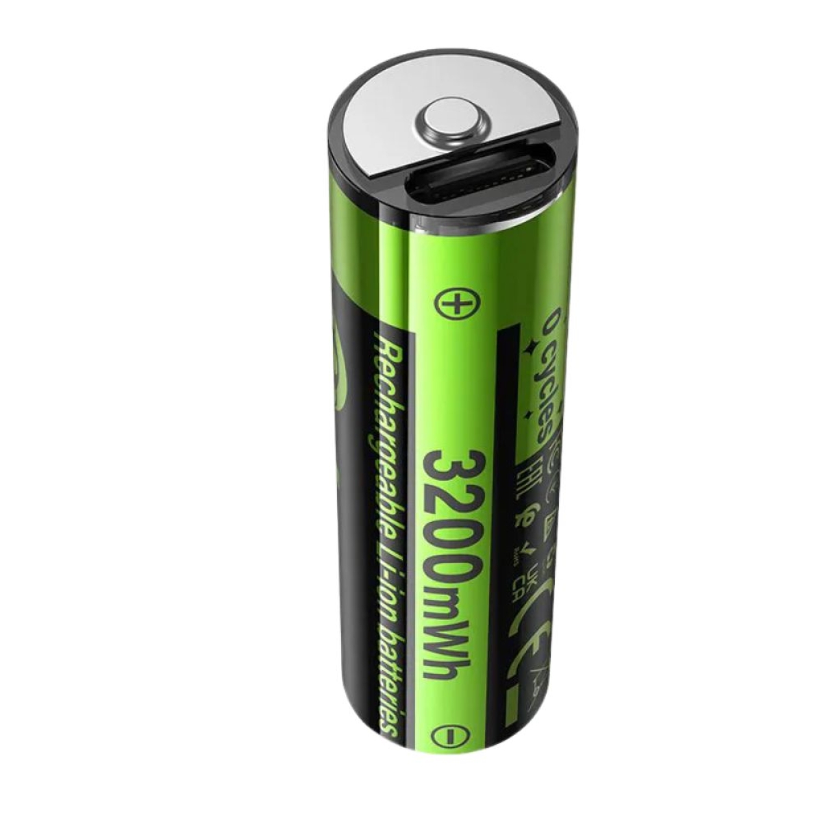 Επαναφορτιζόμενες Μπαταρίες Λιθίου Hoco JA3 AA 1,5V USB-C 2 Τεμάχια