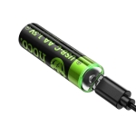 Επαναφορτιζόμενες Μπαταρίες Λιθίου Hoco JA3 AA 1,5V USB-C 2 Τεμάχια
