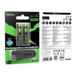 Επαναφορτιζόμενες Μπαταρίες Λιθίου Hoco JA3 AA 1,5V USB-C 2 Τεμάχια
