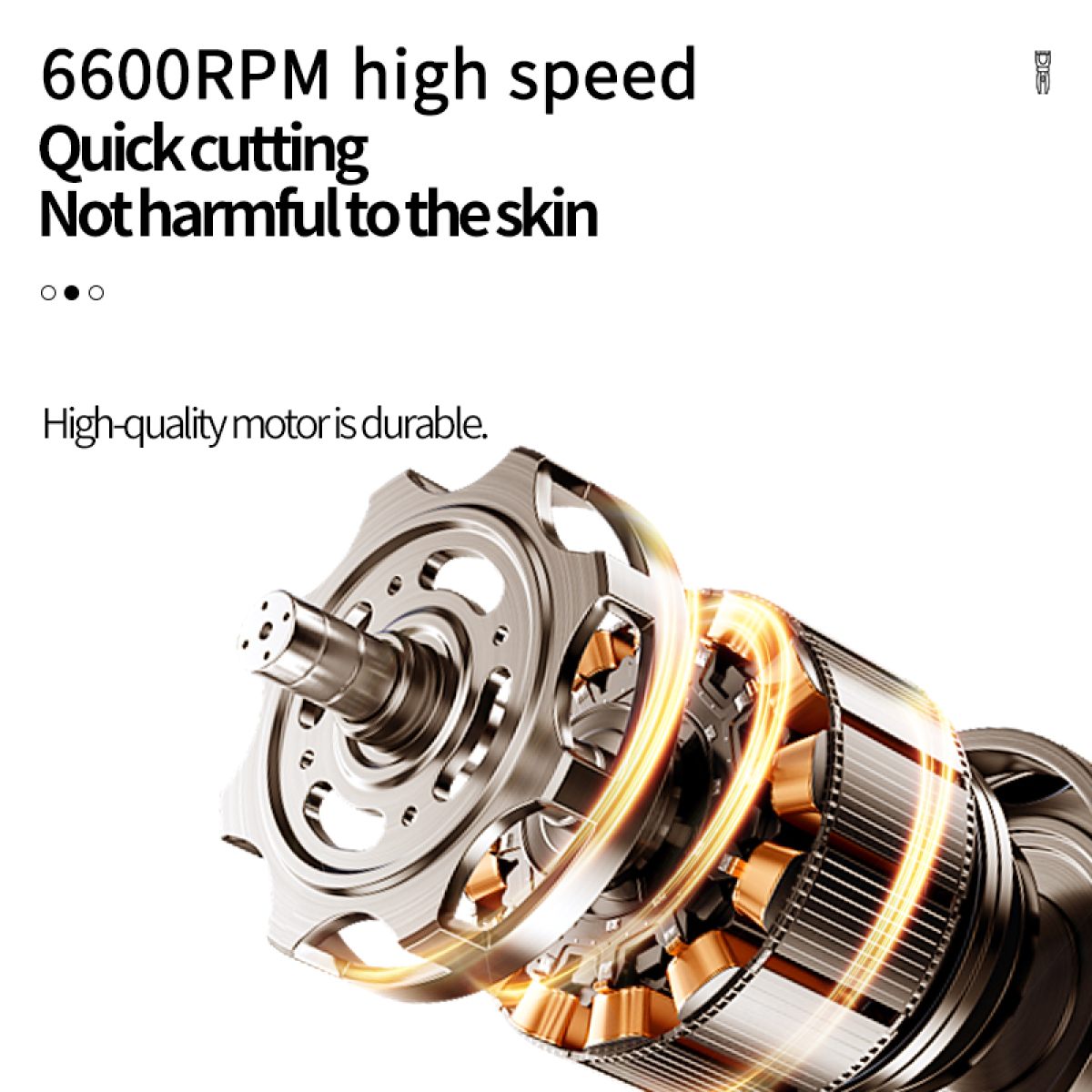 Επαναφορτιζόμενη Κουρευτική Μηχανή 2000mAh 6600rpm Kemei KM-1708 - Image 5