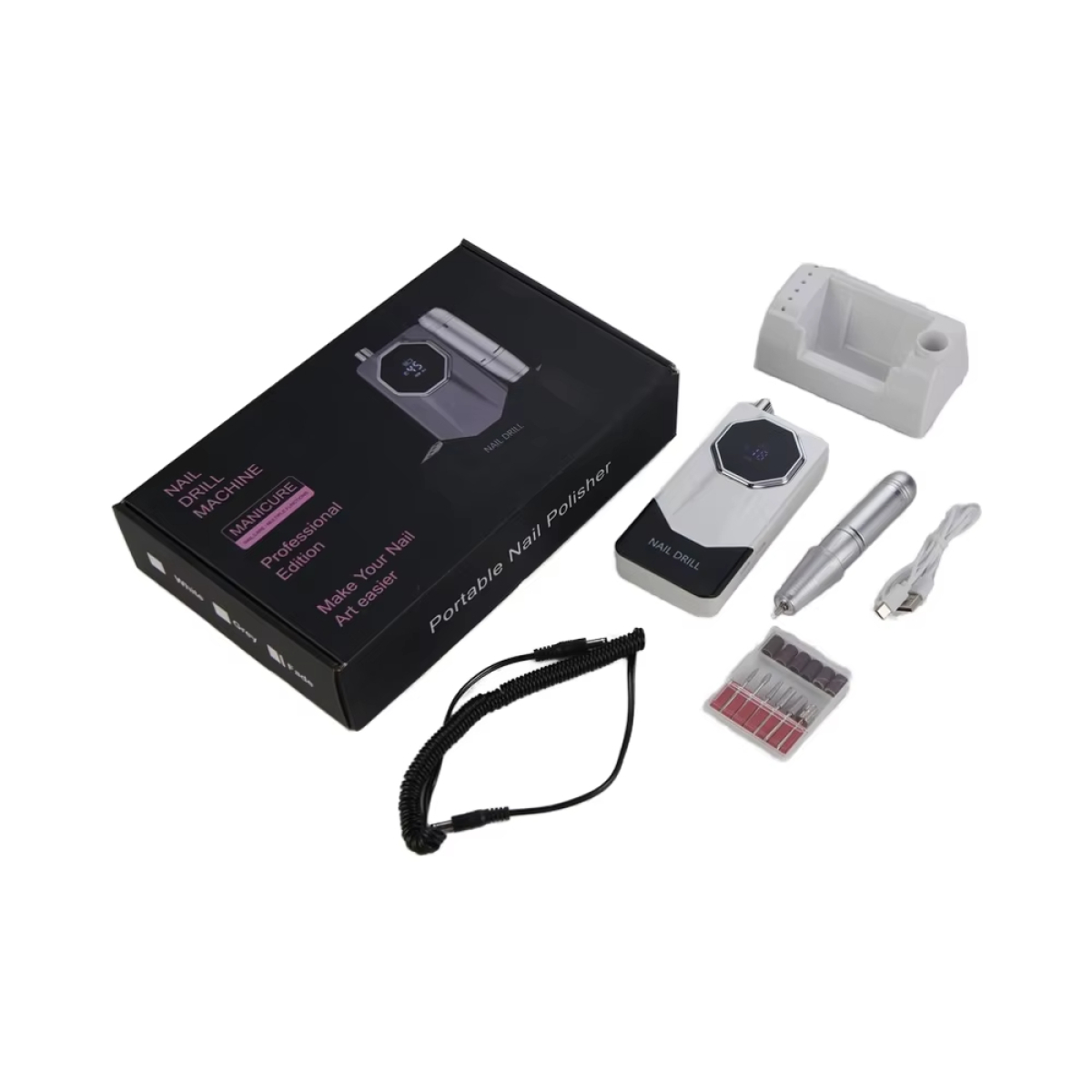 Επαγγελματικός Τροχός Νυχιών 45.000rpm Με Οθόνη LCD V11 - Image 2