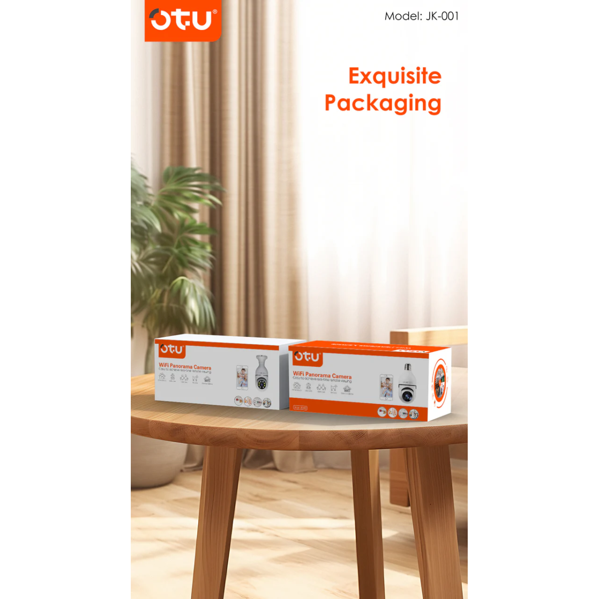 Έξυπνη Εσωτερική Κάμερα Ασφαλείας Πανοραμική 360° Με Ανίχνευση Και Αμφίδρομο Ήχο OTU JK-001 - Image 7