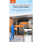 Έξυπνη Κάμερα Ασφαλείας WiFi Πανοραμική 360° Με Παρακολούθηση Και Αμφίδρομη Ομιλία OTU JK-002 - Image 3