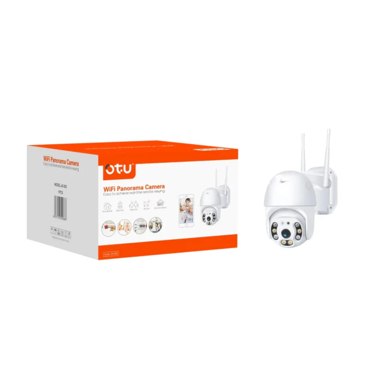 Έξυπνη Κάμερα Ασφαλείας WiFi Πανοραμική 360° Με Παρακολούθηση Και Αμφίδρομη Ομιλία OTU JK-002 - Image 9