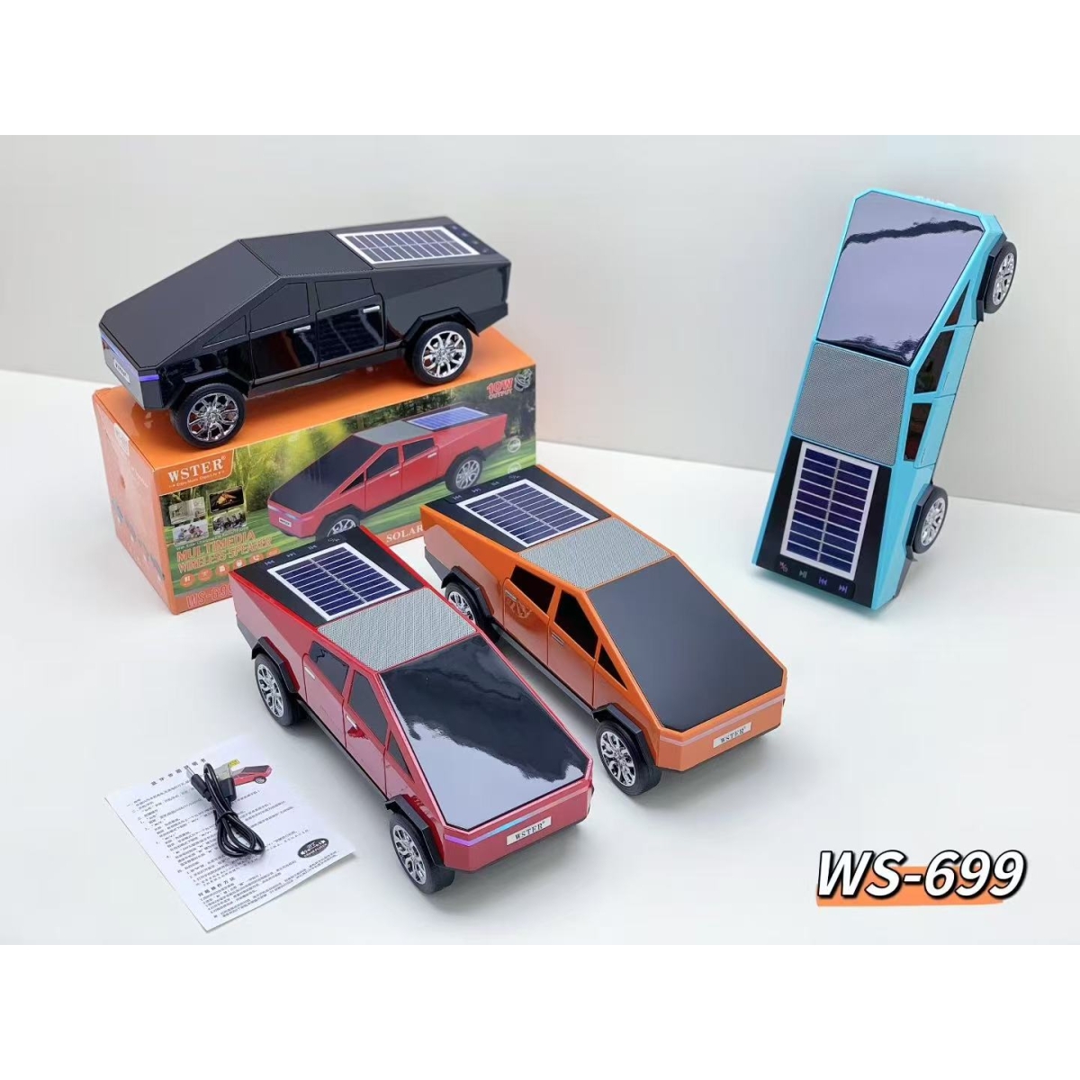 Φορητό Bluetooth Ηχείο Με Ηλιακή Φόρτιση 7W Wster WS-699 - Image 3