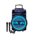 Φορητό Ηχείο 30W με RGB LED, Καραόκε Bluetooth, 2 Μικρόφωνα & Τηλεχειριστήριο QL – 1501