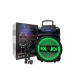 Φορητό Ηχείο 30W με RGB LED, Καραόκε Bluetooth, 2 Μικρόφωνα & Τηλεχειριστήριο QL – 1501