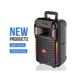 Φορητό Ηχείο Bluetooth 10" Με RGB Φωτισμό & Ασύρματο Μικρόφωνο ABS-10101 - Image 3