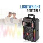 Φορητό Ηχείο Bluetooth 10" Με RGB Φωτισμό & Ασύρματο Μικρόφωνο ABS-10101 - Image 5