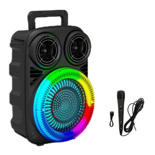 Φορητό Ηχείο Bluetooth 10W Με Μικρόφωνο & LED Φωτισμό O8K BT-602
