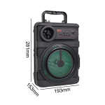 Φορητό Ηχείο Bluetooth 6,5" Με Ασύρματο Μικρόφωνο ZQS6168W - Image 3