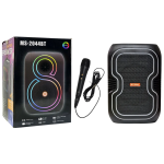 Φορητό Ηχείο Bluetooth 8” Με Μικρόφωνο Και RGB Φωτισμό MS-2045BT - Image 6