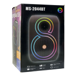 Φορητό Ηχείο Bluetooth 8” Με Μικρόφωνο Και RGB Φωτισμό MS-2045BT - Image 3