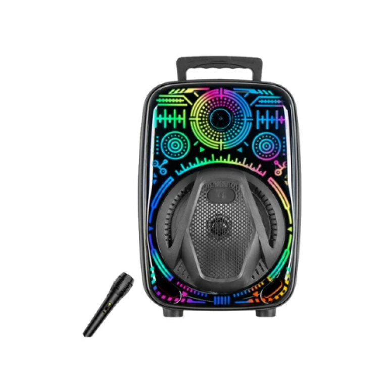 Φορητό Ηχείο Bluetooth 8" Με RGB Φωτισμό & Μικρόφωνο CH-880