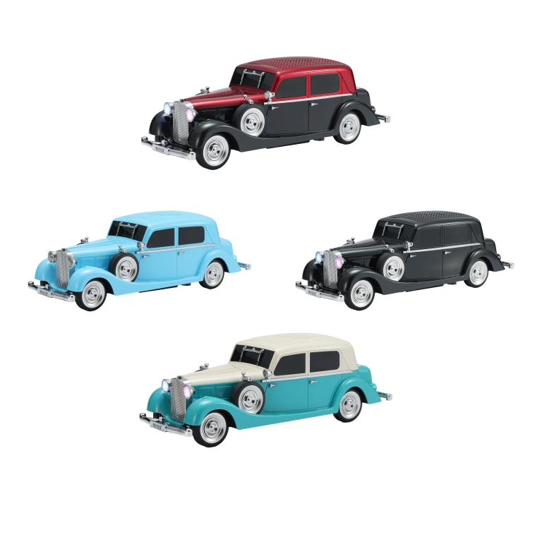 Φορητό Ηχείο Bluetooth Retro Vintage Car Design Με FM Radio Και RGB Φωτισμό 10W Wster WS-1934