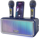Φορητό Ηχείο Karaoke Bluetooth Με 2 Ασύρματα Μικρόφωνα & LED Φωτισμό SD-319P