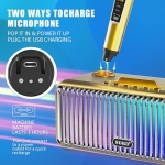 Φορητό Ηχείο Karaoke Bluetooth Με 2 Ασύρματα Μικρόφωνα & LED Φωτισμό SD-319P - Image 8