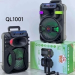 Φορητό Ηχείο Karaoke Trolley Bluetooth 10ʺ Με Μικρόφωνο, Tηλεχειριστήριο & LED Φωτισμό QL-1002 - Image 3