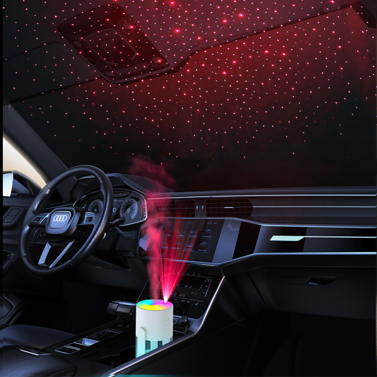 Φορητός Υγραντήρας USB Με Προτζέκτορα & Κινούμενη Κεφαλή Starry Sky XY-085 - Image 3