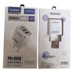 Φορτιστής 200W Με 1 Θύρα USB-C Και 2 Θύρες USB-A Senzhen TC46