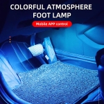 Φώτα Led Εσωτερικού Χώρου Αυτοκινήτου RGB LED με USB - Σετ 4 τμχ Φωτορυθμικό, SDS-28646