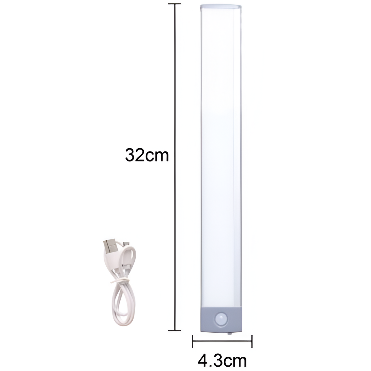 Φωτιστικό Νυχτός LED Με Αισθητήρα Κίνησης 32cm USB Arrango AT76559 - Image 4