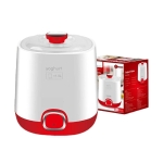 Γιαουρτομηχανή με Κάδο 1lt 20W Hoomei HM-6535 Λευκό/Κόκκινο