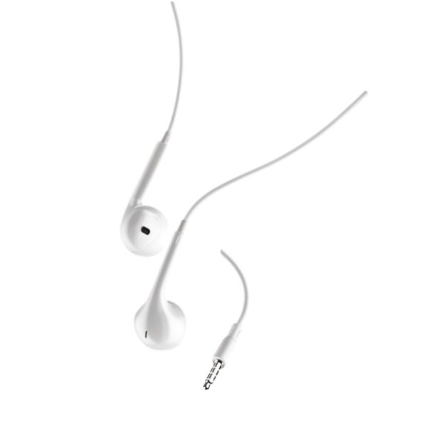 Handsfree Ακουστικά Extra Bass ANSTY E-035 In-ear με Βύσμα 3.5mm & Μικρόφωνο – Λευκό