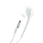 Handsfree Ακουστικά Extra Bass ANSTY E-035 In-ear με Βύσμα 3.5mm & Μικρόφωνο – Λευκό