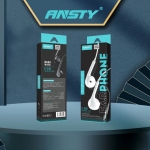 Handsfree Ακουστικά Extra Bass ANSTY E-035 In-ear με Βύσμα 3.5mm & Μικρόφωνο – Λευκό