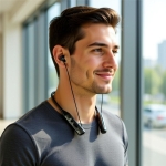 Hoco DSS06 Neckband Μαγνητικά Ακουστικά Λαιμού με ENC, 120h Αυτονομία & Υποστήριξη TF Card