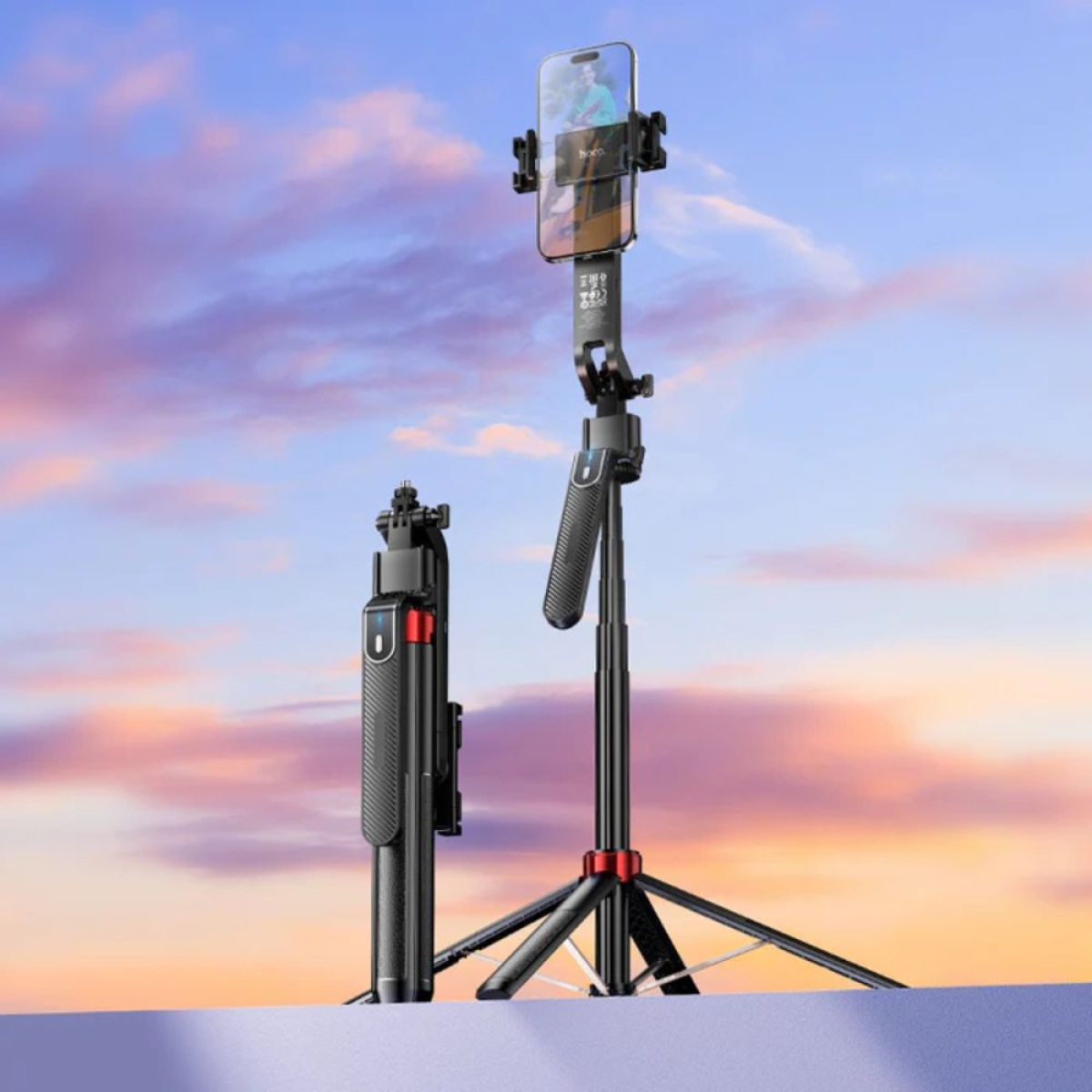 Hoco DYY04 Selfie Stick με Gimbal & AI Παρακολούθηση Προσώπου – 360°