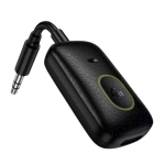 HOCO E151 Graceful Bluetooth Audio Transmitter & Receiver V5.4 με AUX 3.5mm, SD και Μικρόφωνο - Μαύρο