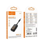 HOCO E151 Graceful Bluetooth Audio Transmitter & Receiver V5.4 με AUX 3.5mm, SD και Μικρόφωνο - Μαύρο