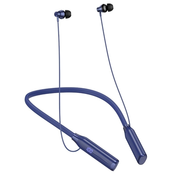 Hoco ES62 Plus Neckband Μαγνητικά Ακουστικά Λαιμού με Μικρόφωνο, 150h Αυτονομία & TF Card