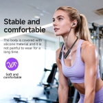 Hoco ES62 Plus Neckband Μαγνητικά Ακουστικά Λαιμού με Μικρόφωνο, 150h Αυτονομία & TF Card