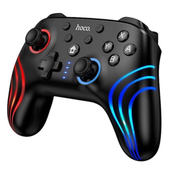 Hoco GA2 - Ασύρματο Gaming Controller για Nintendo Switch 1 / 2 και PC σε Μαύρο Χρώμα