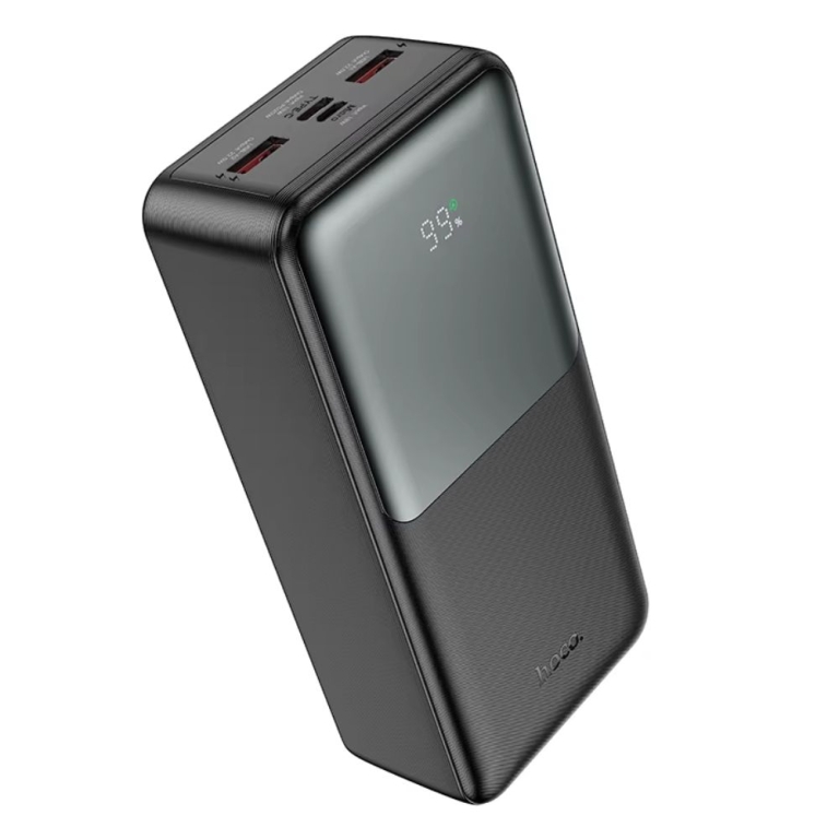 Hoco J136B Power Bank 30000mAh 22.5W με 2 Θύρες USB-A και 2 Θύρες USB-C Power Delivery Μαύρο