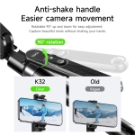Hoco K32 Selfie Stick Τρίποδο Κινητού με Bluetooth Μαύρο