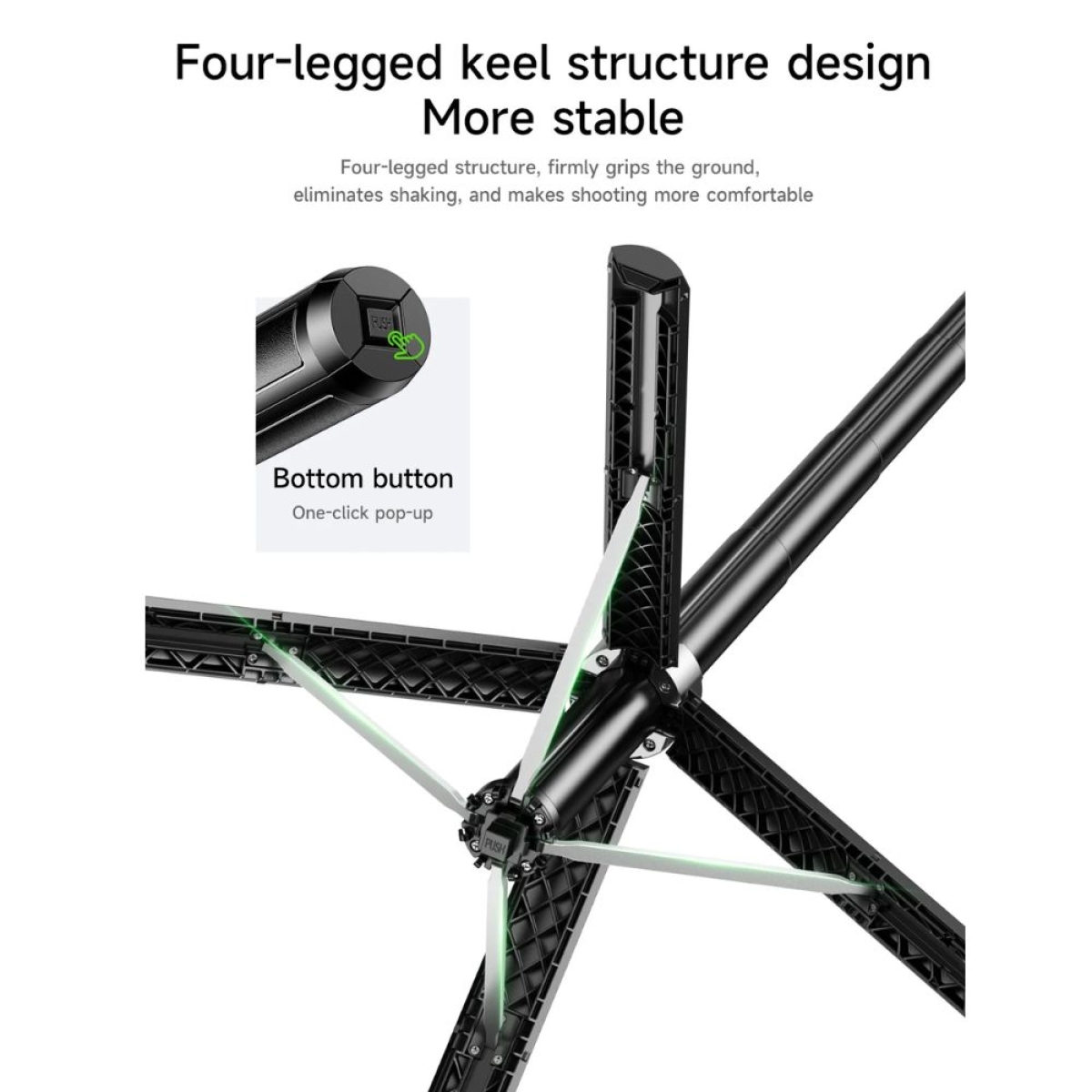 Hoco K32 Selfie Stick Τρίποδο Κινητού με Bluetooth Μαύρο