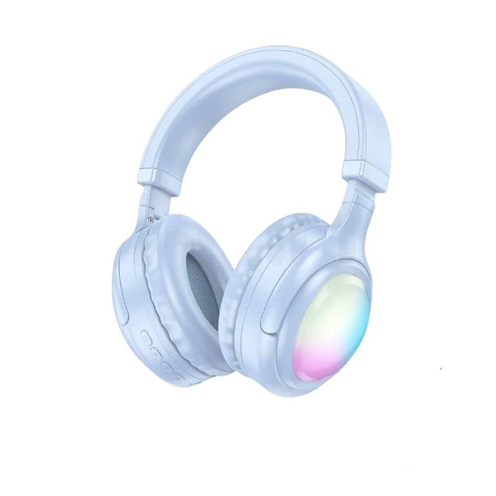 Hoco W48 Ασύρματα Bluetooth Over Ear Ακουστικά Με 46 Ώρες Λειτουργίας - Μπλε
