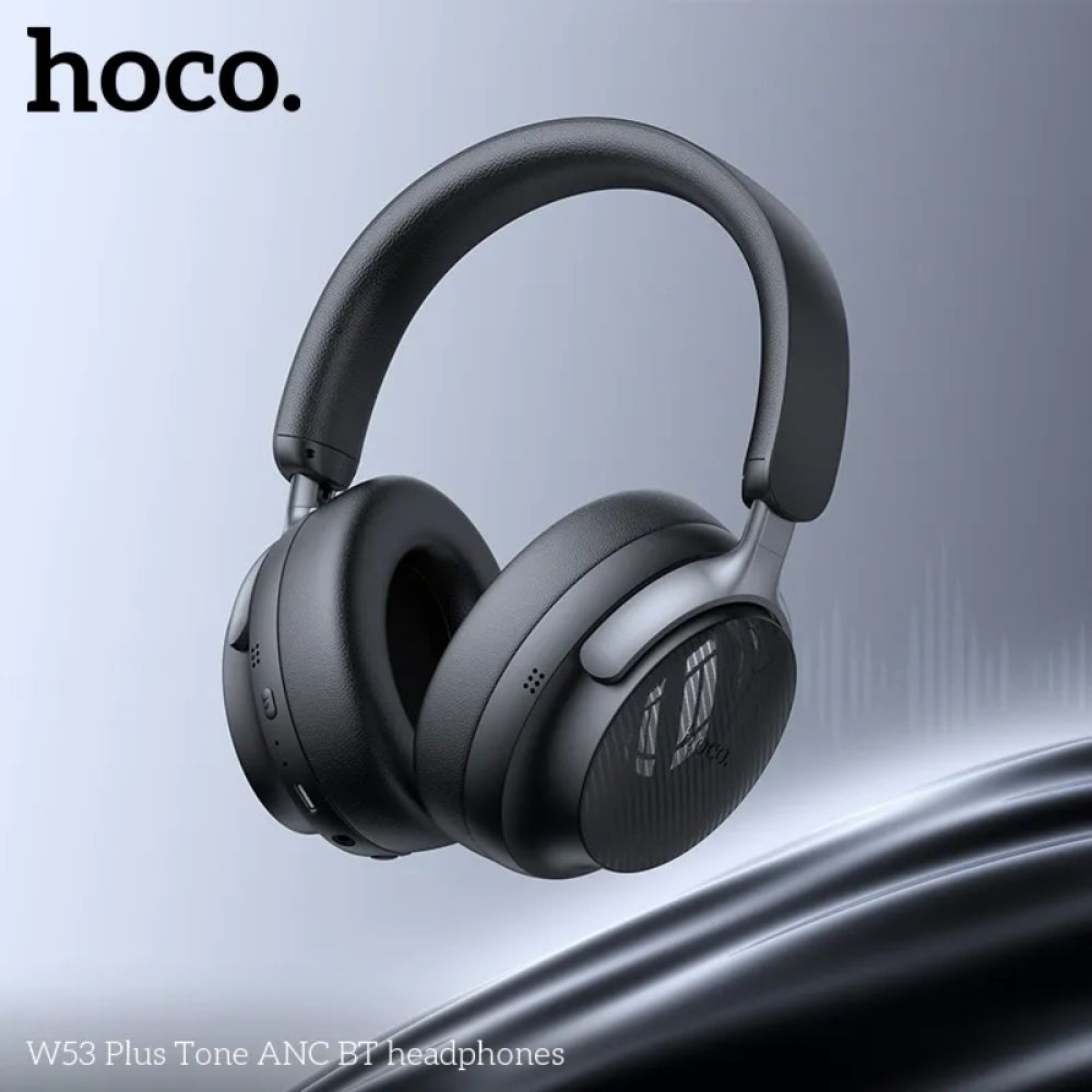 Hoco W53 Plus Tone Ασύρματα Bluetooth Ακουστικά Over Ear με Noise Cancelling – Μαύρο