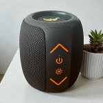 Ηχείο Bluetooth Αδιάβροχο IPX5 Με LED Φωτισμό Και Δερμάτινη Λαβή AC74 - Image 2