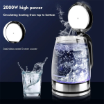 Ηλεκτρικός Βραστήρας Γυάλινος 2.2L 2000W Raf R.7842 - Image 5