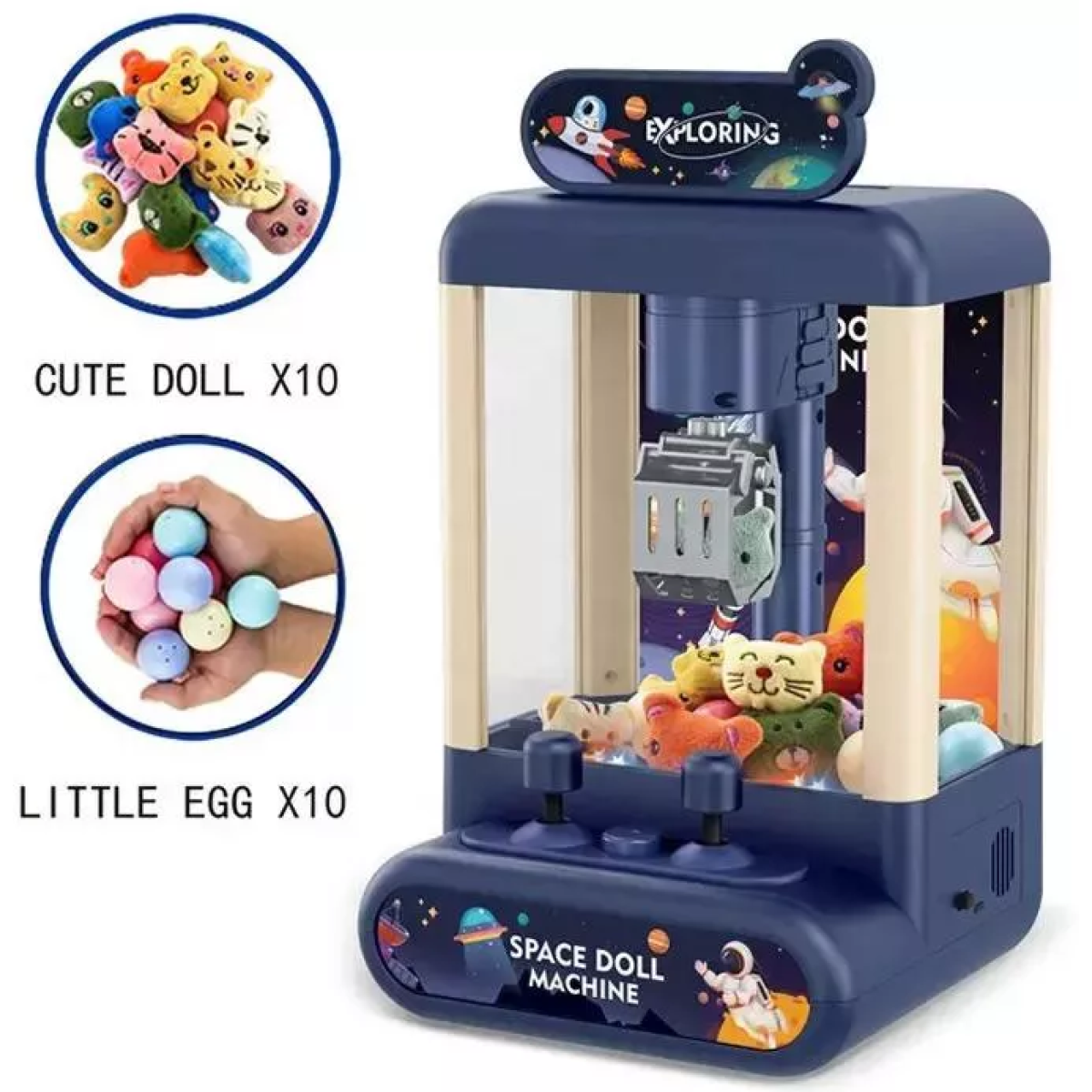 Ηλεκτρονικό Παιχνίδι Candy Grabber Space Doll Machine Με Μουσική MT-25 - Image 2