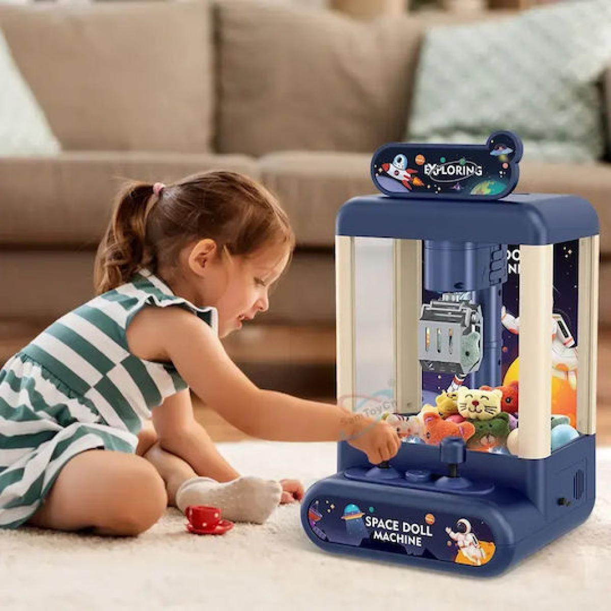 Ηλεκτρονικό Παιχνίδι Candy Grabber Space Doll Machine Με Μουσική MT-25 - Image 6