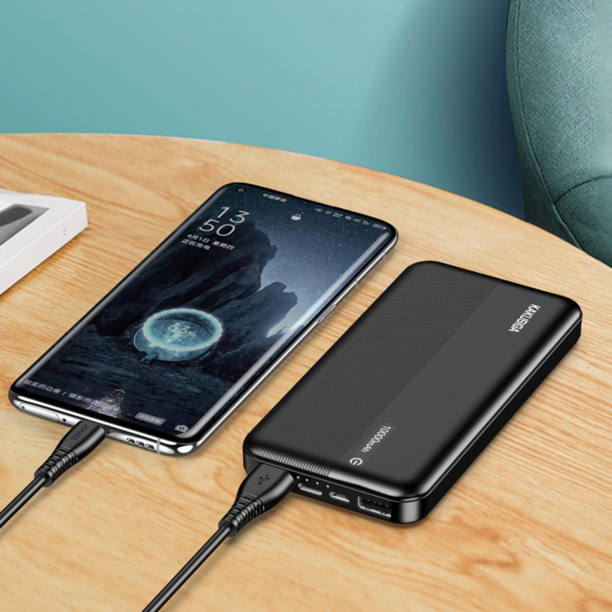 KAKUSIGA KSC-1098 Power Bank 10.000mAh με Γρήγορη Φόρτιση 22,5W & 2x USB