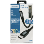 Καλώδιο Φόρτισης Lightning 2m 8A Ταχείας Φόρτισης Senzhen CB93