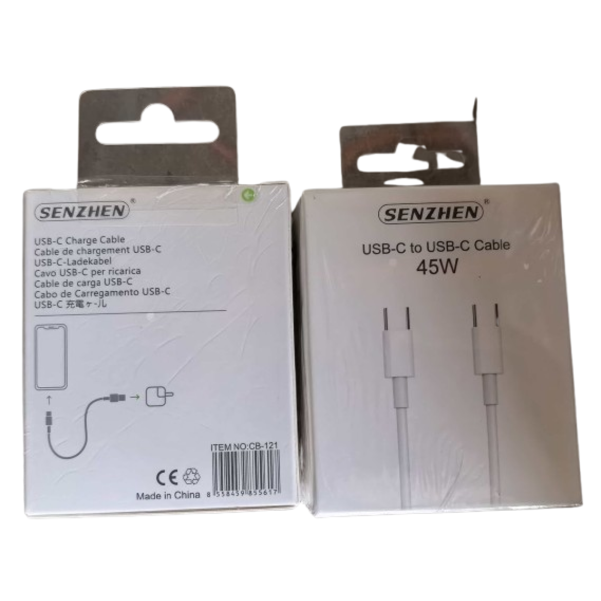 Καλώδιο Φόρτισης USB-C Σε USB-C 45W Senzhen CB-121